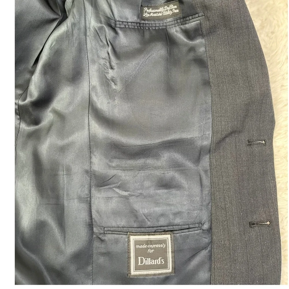 Christian Dior Monsieur Blazer‎ Two Button Classic Pinstripe Suit Jacket 42 L
